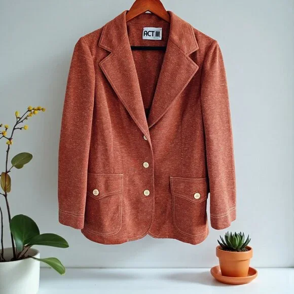Vintage Textured Blazer - Picture 12 of 14